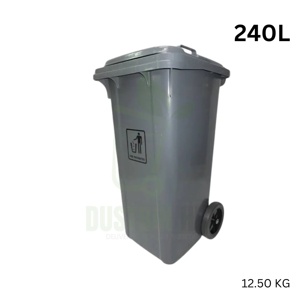 Dustbin 240 litre with tires – Gray - dustbinhub.pk Dustbin-240-litre-with-tires-–-Gray-dustbinhub.pk
